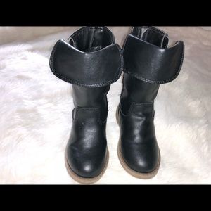 Old Navy black tall boots size 5